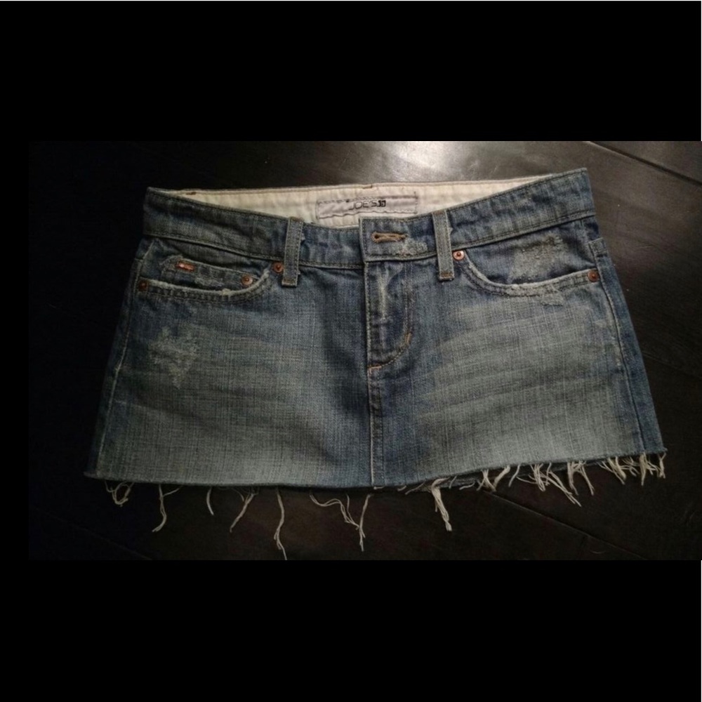 Denim mini skirt